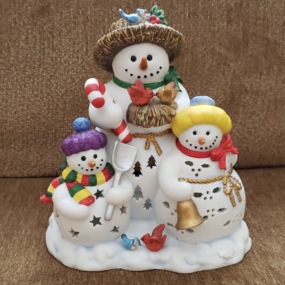 Party Lite Christmas Snowbell Tealight Holder